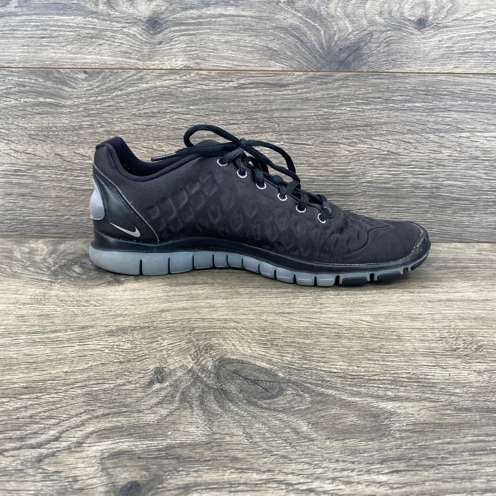 Nike Free TR Fit 2 Training Shoes Womens 8 Black Silver 469767-003 Low Top Gym - Picture 5 of 9
